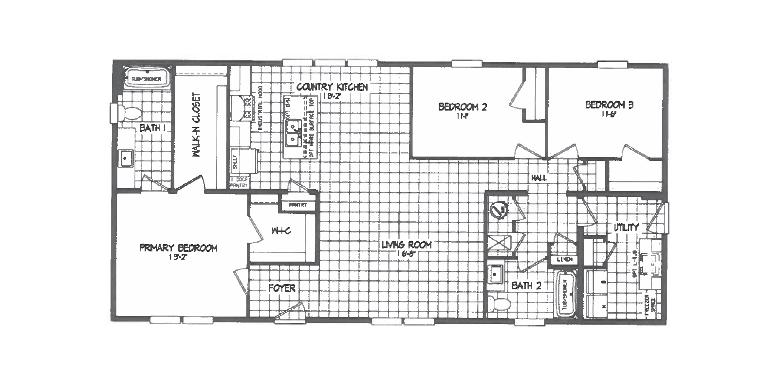 Floor Plan L: Clayton/Schult Ramsey-R5628-4045